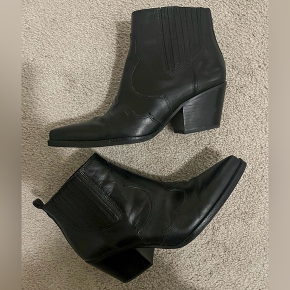 Sam Edelman Black Ankle Boots - Picture 2 of 7